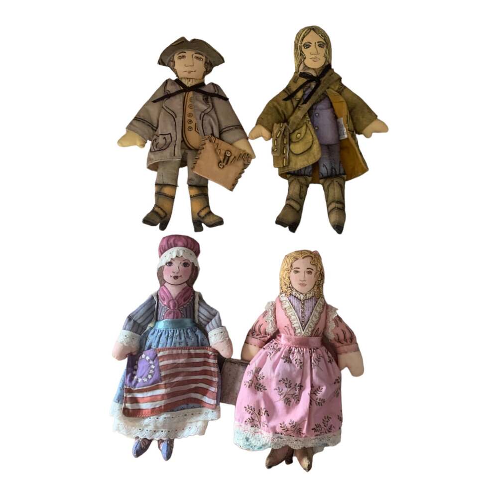 Set of four hallmark historical figures 2000 plush